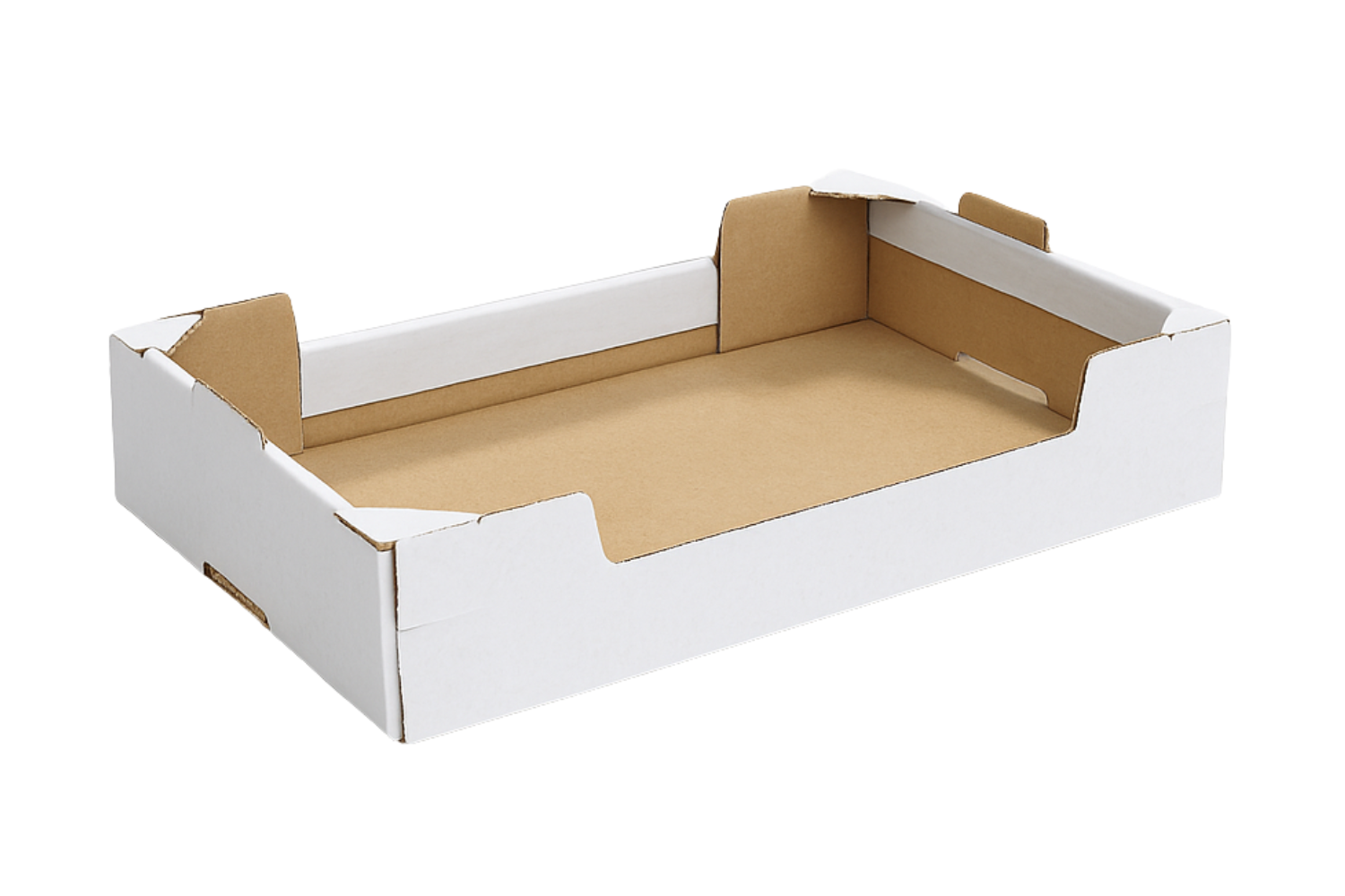 Aufgerichtetes Tray