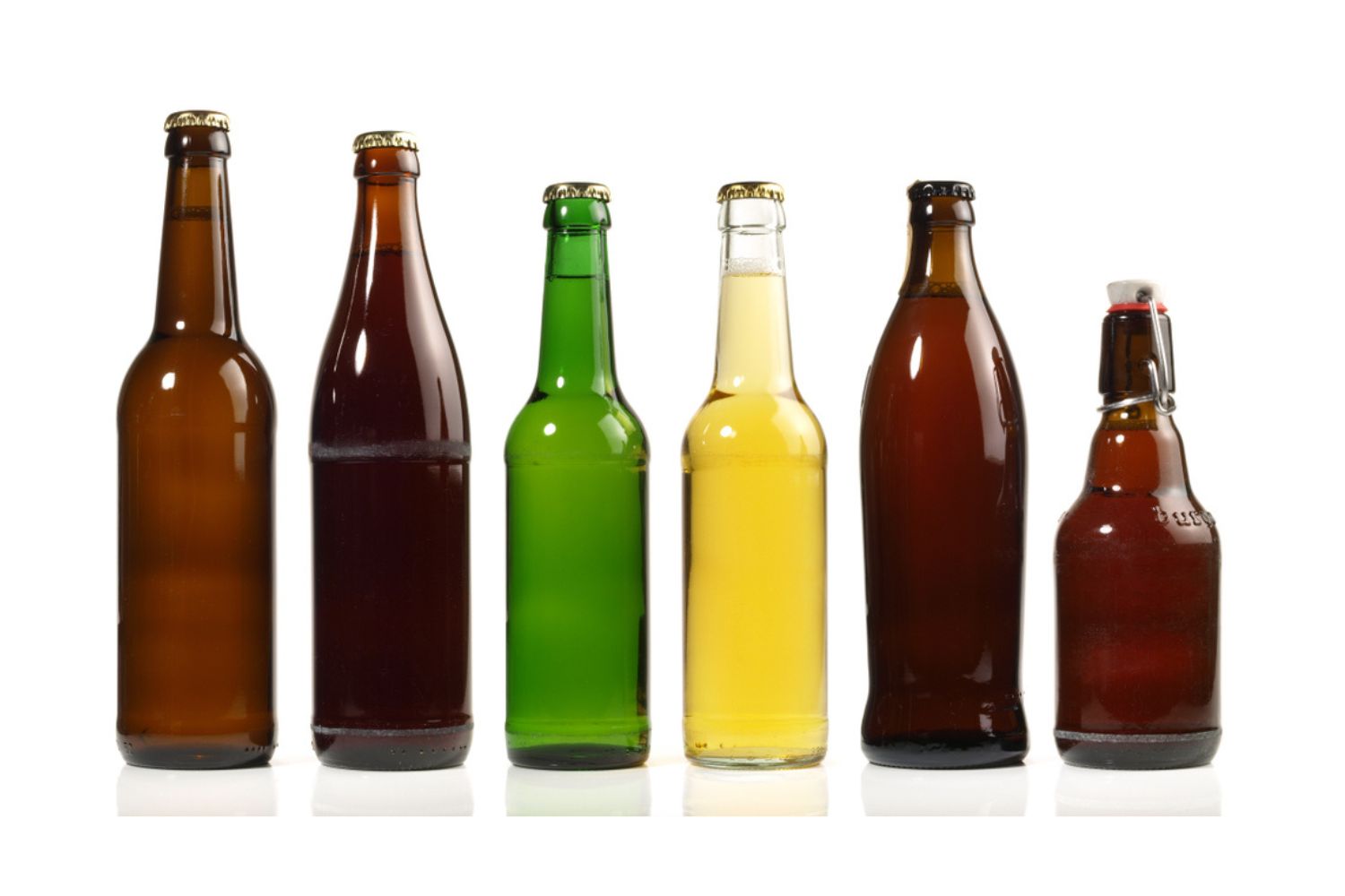 Befüllte und etikettierte Flasche