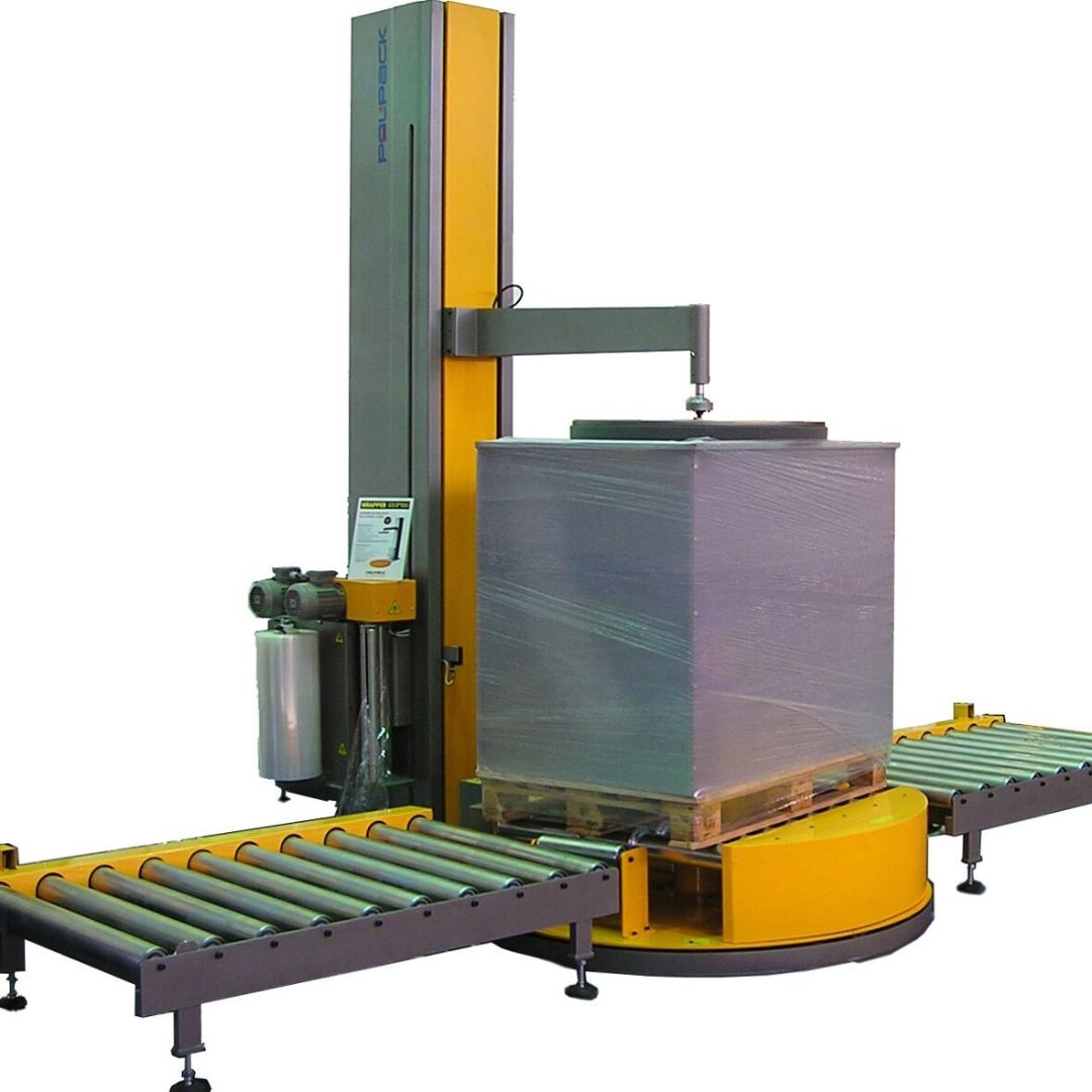 Automatische Palettenwickel-Linie